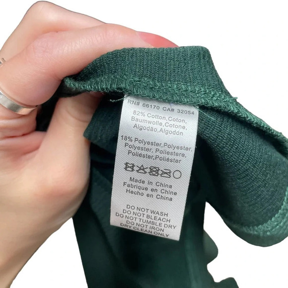 Anthropologie Current Air Dress Puff Sleeve Tie Waist Pullover Green Size Large - Picture 13 of 14